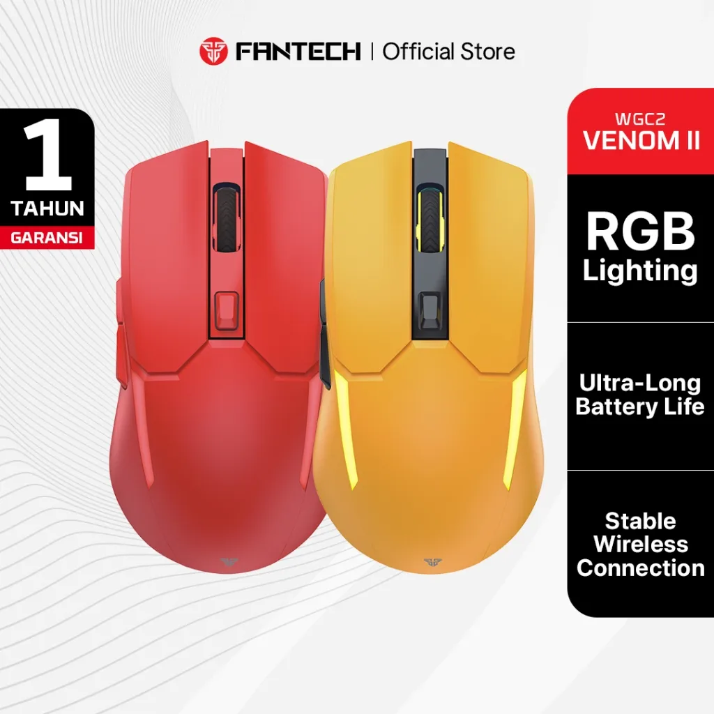 Fantech VENOM II WGC2 Wireless Mouse Gaming Rechargeable