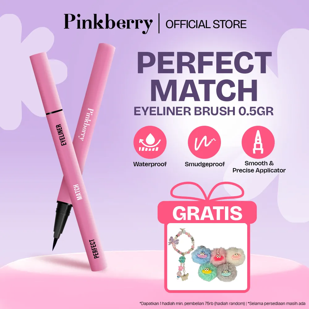 PINKBERRY Perfect Match Eyeliner 0.5gr Black - Eyeliner Tahan lama dan Waterproof