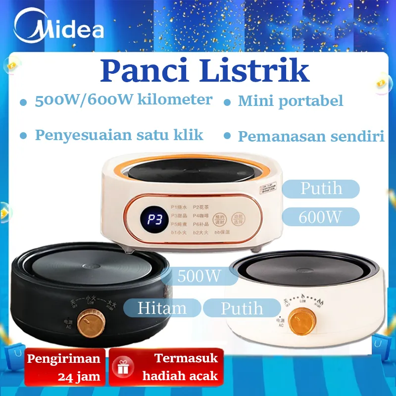 Kompor Portable Listrik Susu Camping Low Watt Gas Mini Alat Masak Pemanas Makanan Tungku Elektrik