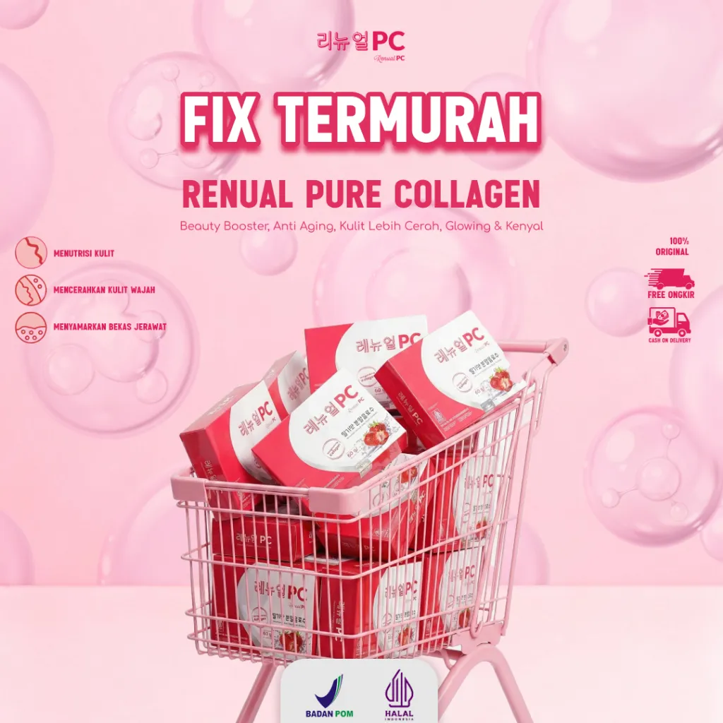 Minuman Kolagen Drink Untuk Mencerahkan Kulit Kusam dan Berjerawat Melembabkan Luar Dalam