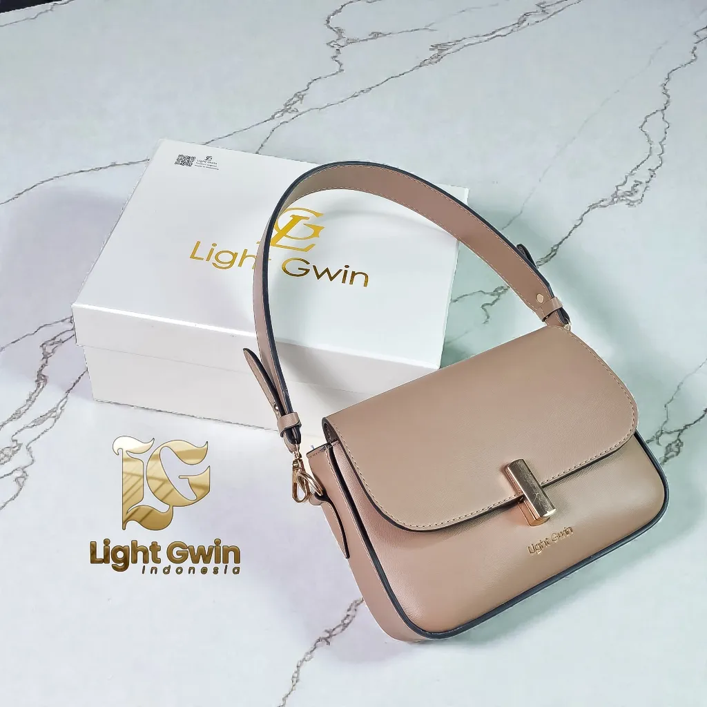 Light Gwin( Plus box ) Tas Selempang Wanita Sling Bag Tas Wanita Mini Tote Fashion Mini Slingbag