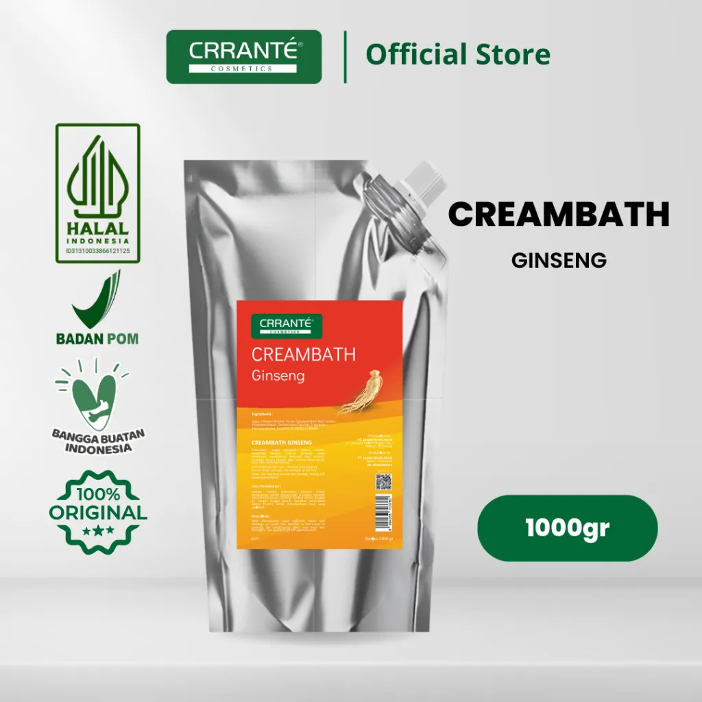Crrante Creambath With Ekstrak Ginseng Refill 1 kg