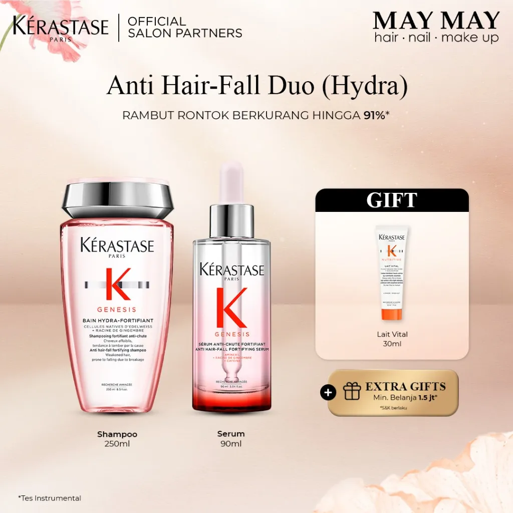 [READY STOCK] Kerastase Genesis Bain Hydra 250ml & Serum 90ml - Shampoo & Serum Anti Rontok & Patah