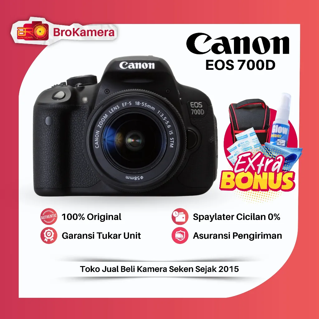 Canon 700D STM Like NEW Video Full HD