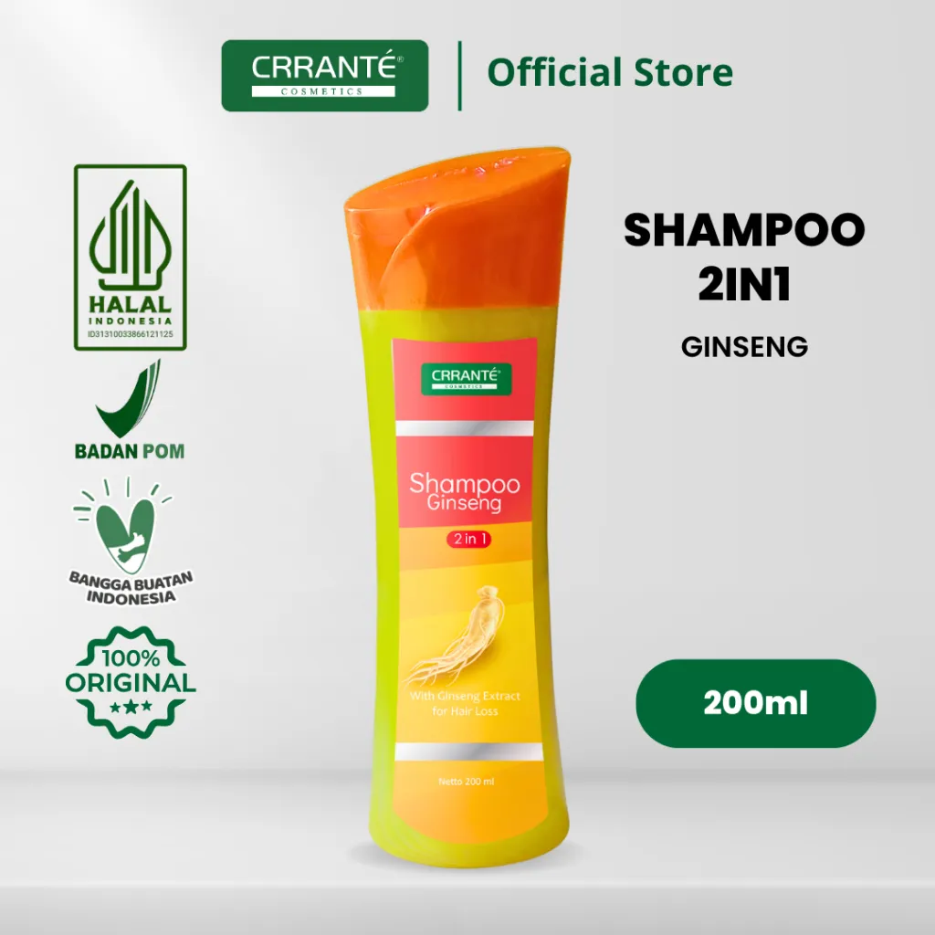 Crrante Shampoo 2 in 1 With Ekstrak Ginseng - 200ml