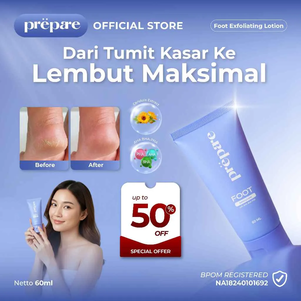 PREPARE Obat Kapalan Cream Kaki Pecah Kering Foot Lotion Penghalus Tumit Kaki Penghilang Bau Kaki Jamur Kaki