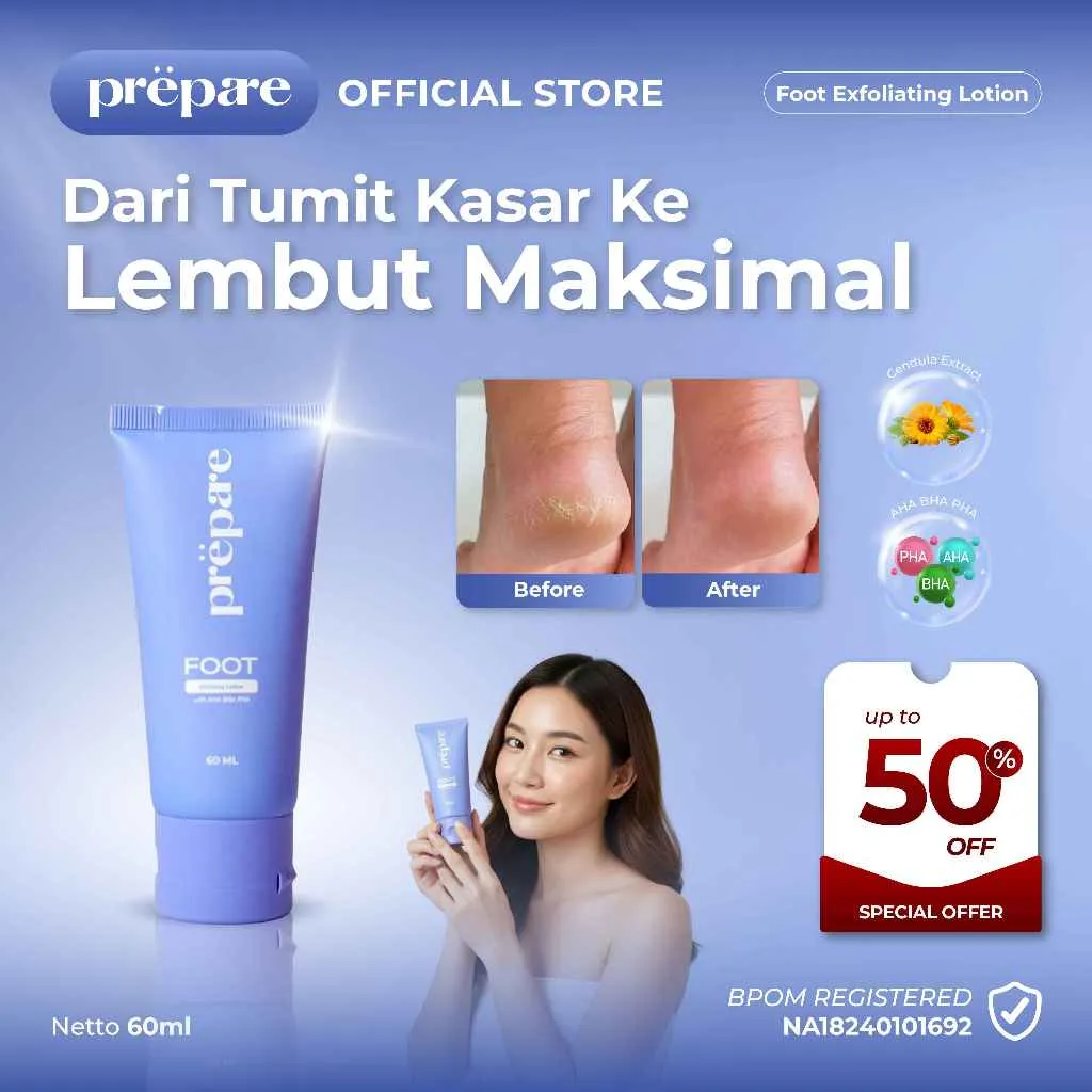 PREPARE Lotion Penghilang Kaki Kapalan