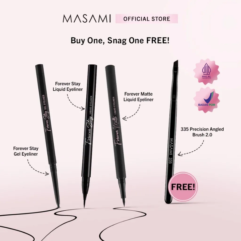 Masami Cosmetics Forever Stay Liquid Eyeliner / Forever Matte Liquid Eyeliner / Forever Stay Gel Eyeliner / Eyeliner Waterproof