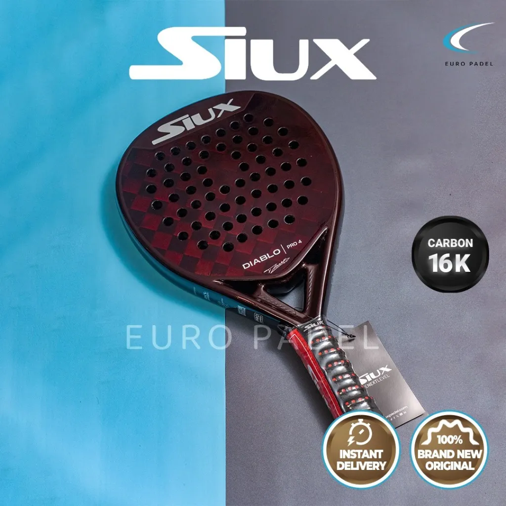 SIUX DIABLO PRO 4 2025 18k Carbon Advanced Hybrid Racket Padel Original