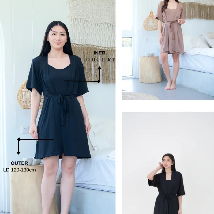 WANITHA - JESY / Baju Tidur Piyama Setelan Baju Tidur Set Kimono Piyama Tidur Wanita