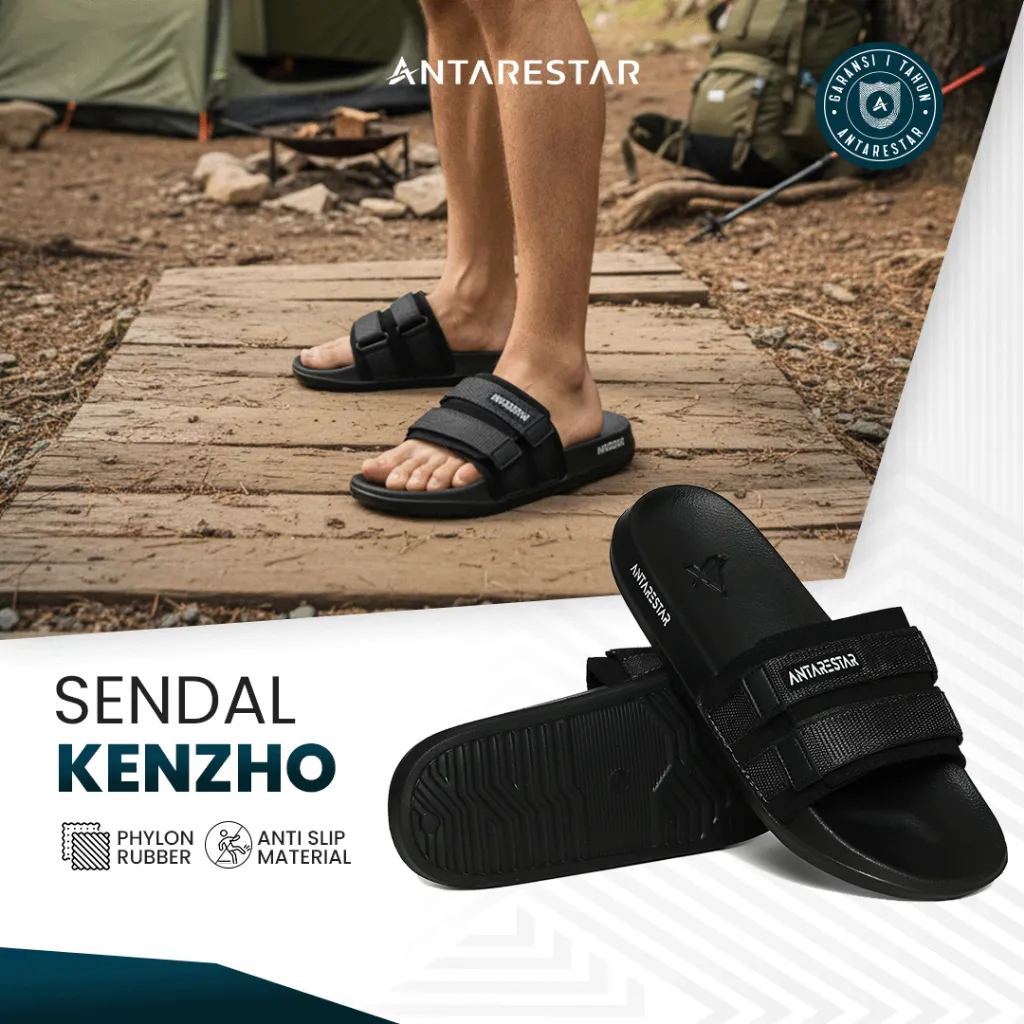 ANTARESTAR Official - Sendal Kenzho Slip On Sandal Pria Anti Licin Ringan