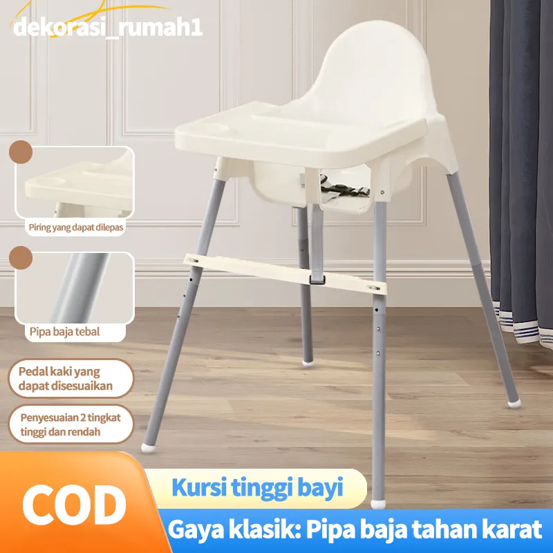 Baby High Chair Kursi Makan Bayi Adjustable Tinggi