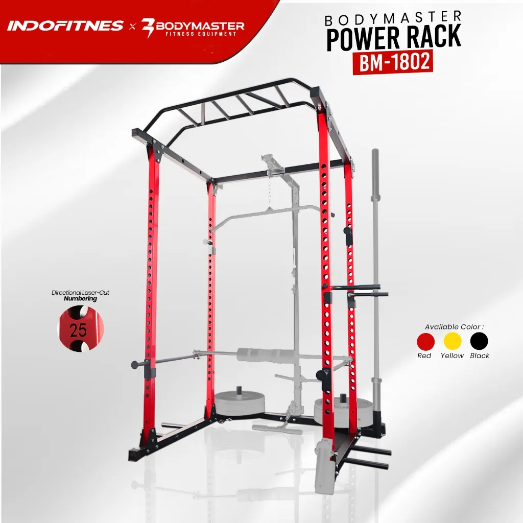 BODYMASTER Power Rack BM-1802 - Home Gym Power Cage Bench Press Squat