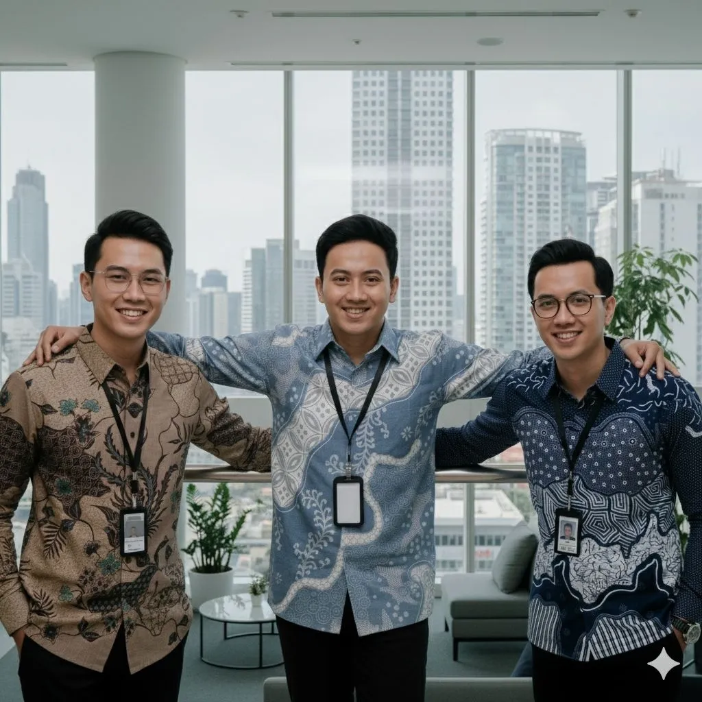M L XL XXL 3L 4L 5LDiskon BSWART Batik HRB026 Kenongo Hem Panjang Padi Pekalongan M L XL Batik Pria MURAH