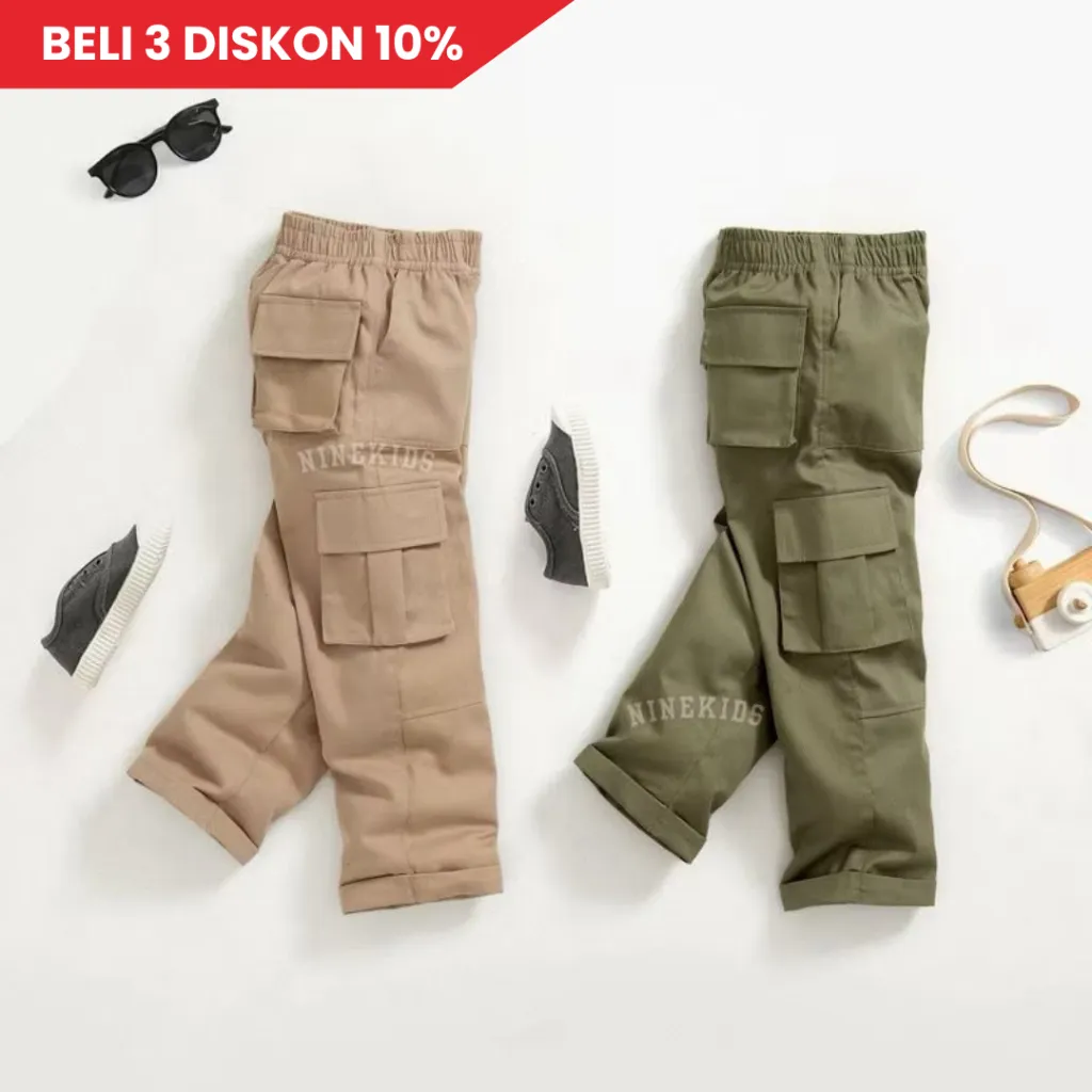 CELANA CARGO PANJANG GOMBRONG  - Anak Laki-Laki & Perempuan