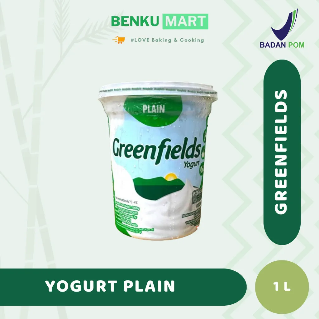 Greenfields Yogurt Plain (Yoghurt Non Sugar) 1 Kg