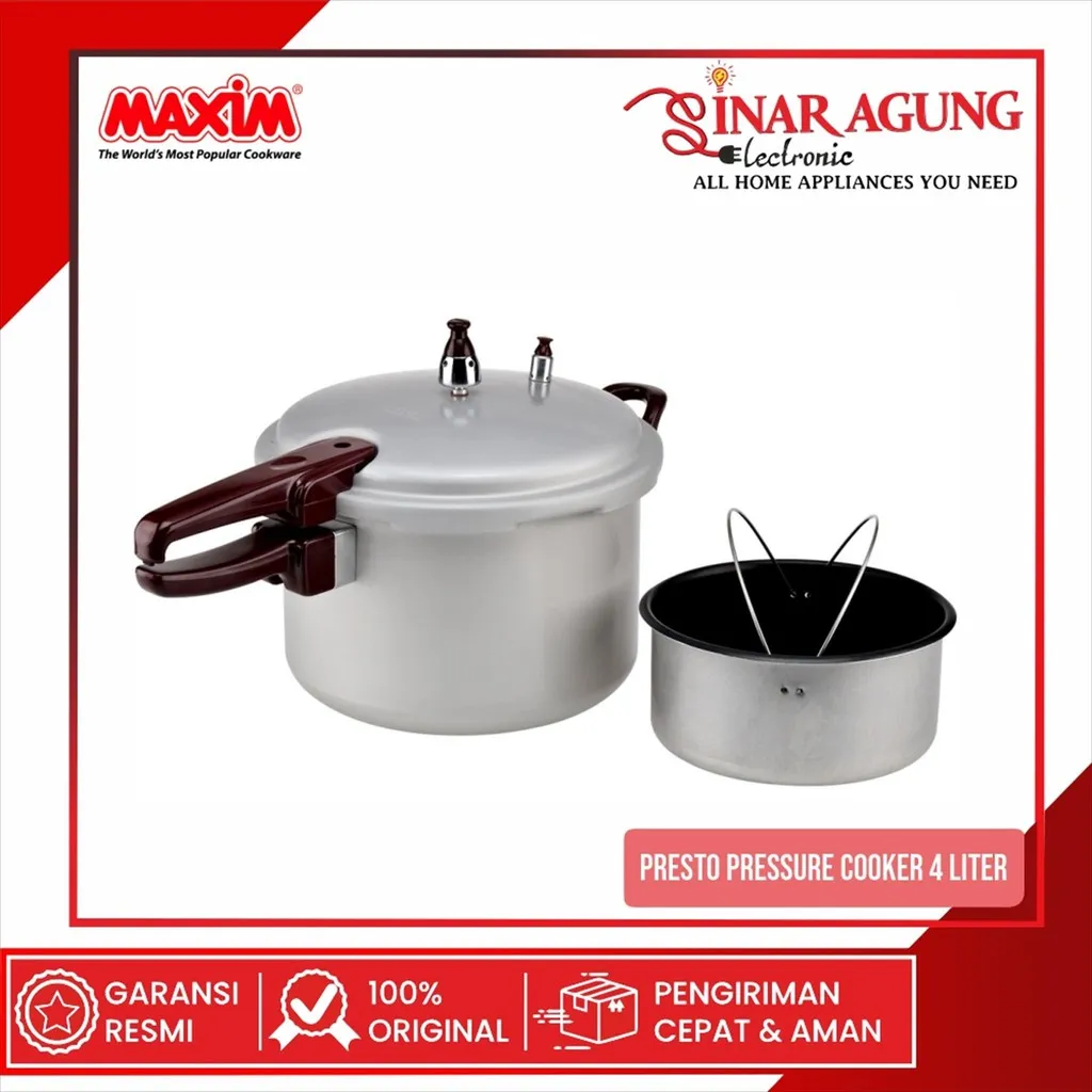 MAXIM PRESTO PRESSURE COOKER MAXIM4L / MAX-IM4L - 20 CM / 4