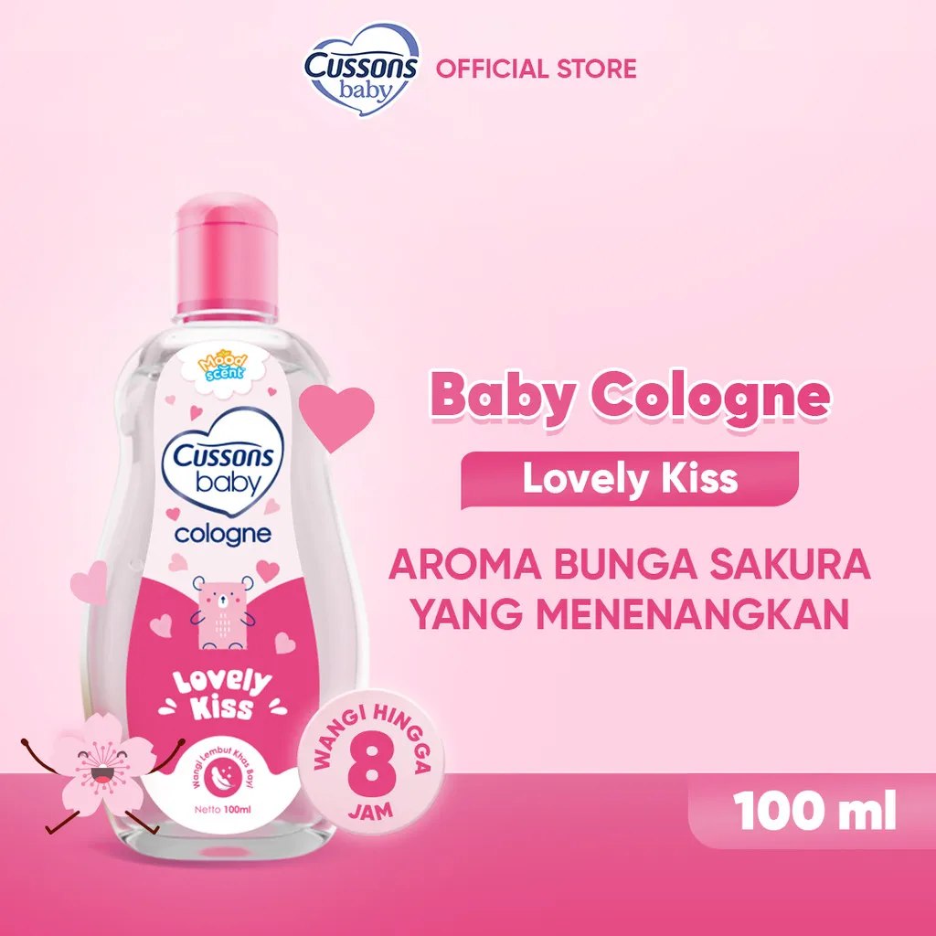 Cussons Baby Cologne Lovely Kiss - Minyak Wangi Bayi 100ml
