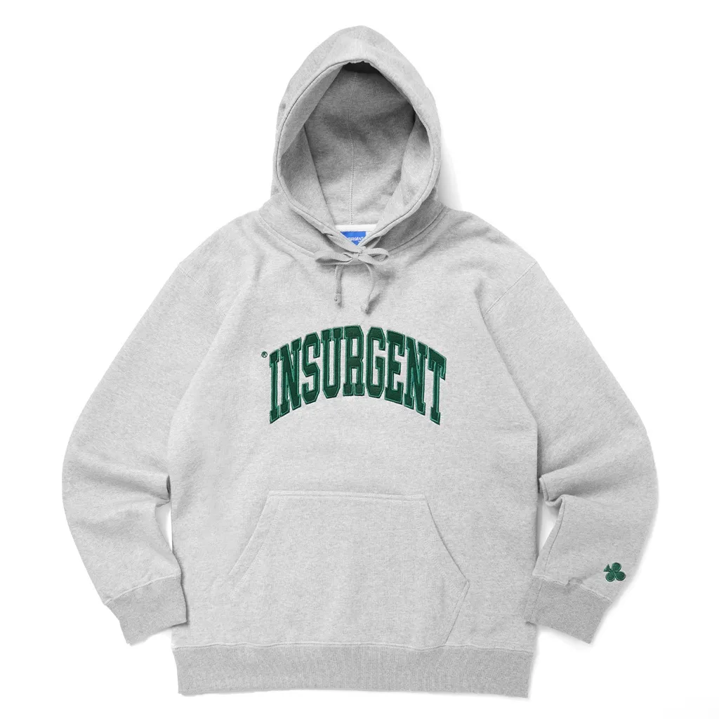 Insurgent Club - Heavyweight Hoodie College Green Misty 330 Gsm