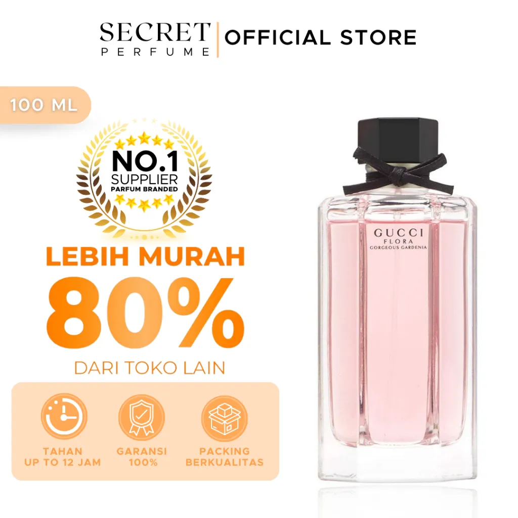 Parfum Gucci Flora Gardenia [100% Original Singapore] EDT Parfum Wanita By Secret Perfume