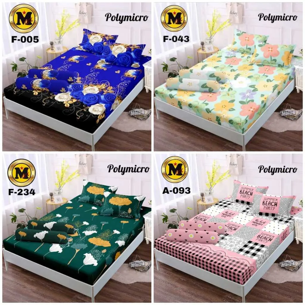 (CUCI GUDANG) Seprai Saja Queen 160x200 120x200 Motif Bunga Katun Lembut dan Adem  Sprei Batangan Ukuran 180x200