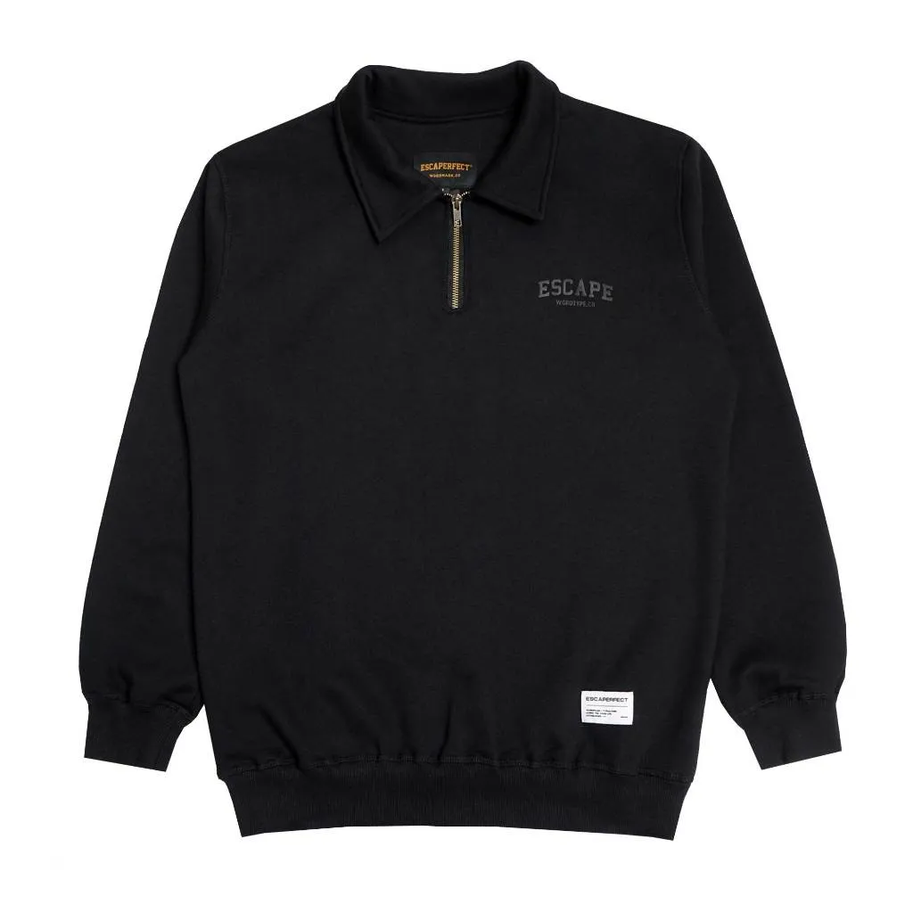 Escaperfect Sweater Halfzip Blow Up - Black