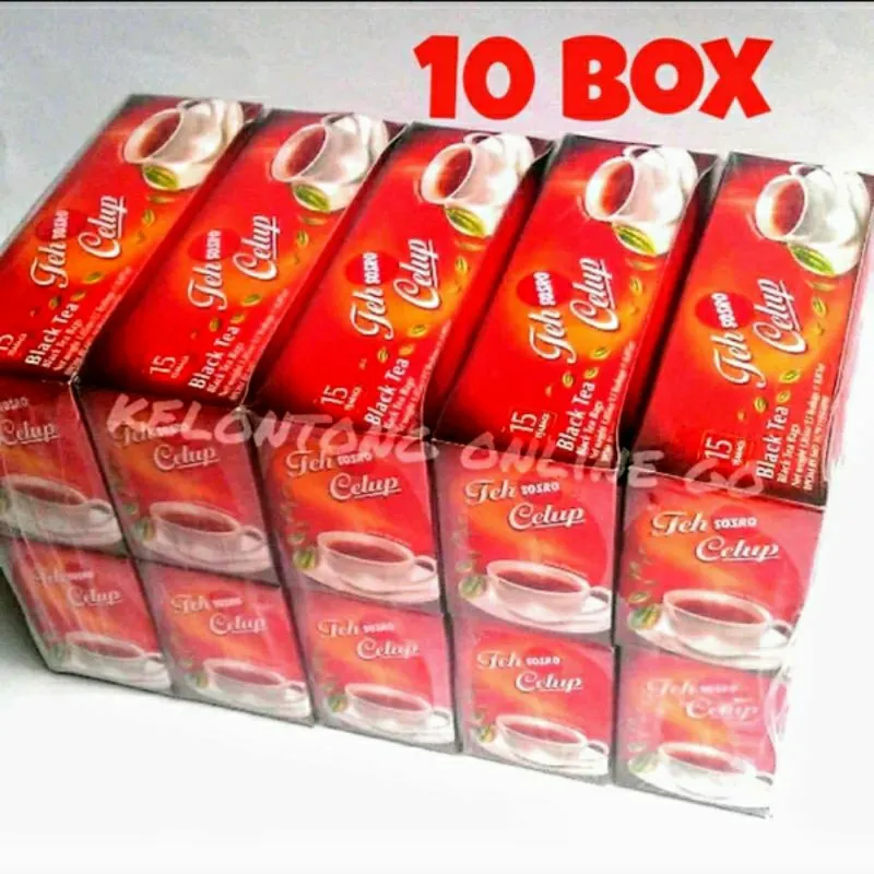 Teh Sosro Celup 1 Pres isi 10 kotak @15 kantong