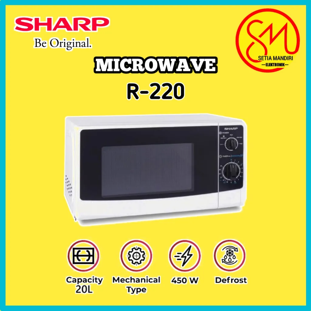 SHARP Microwave Oven Low Watt - 20 Liter R 220MA WH & 23 Liter R-21D0(S)IN