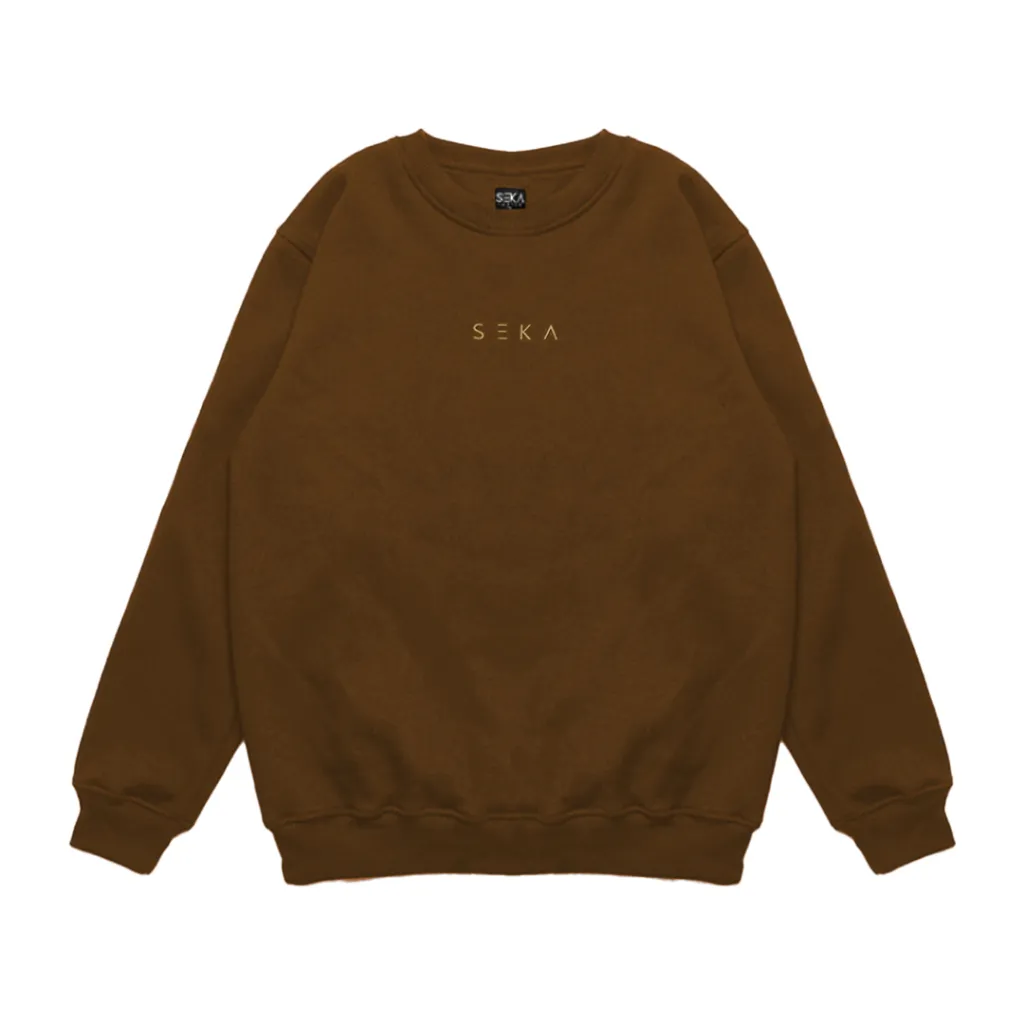 Seka Basics - Sweater Crewneck Logo Dijon
