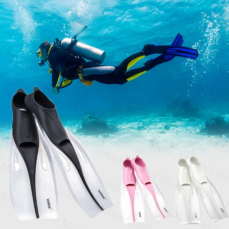 Professional Snorkeling Flippers Kaki Katak Fins Wave Professional Flippers Men Women Scuba Diving Fins Kaki Katak Snorkeling Slip Pada Sirip Panjang