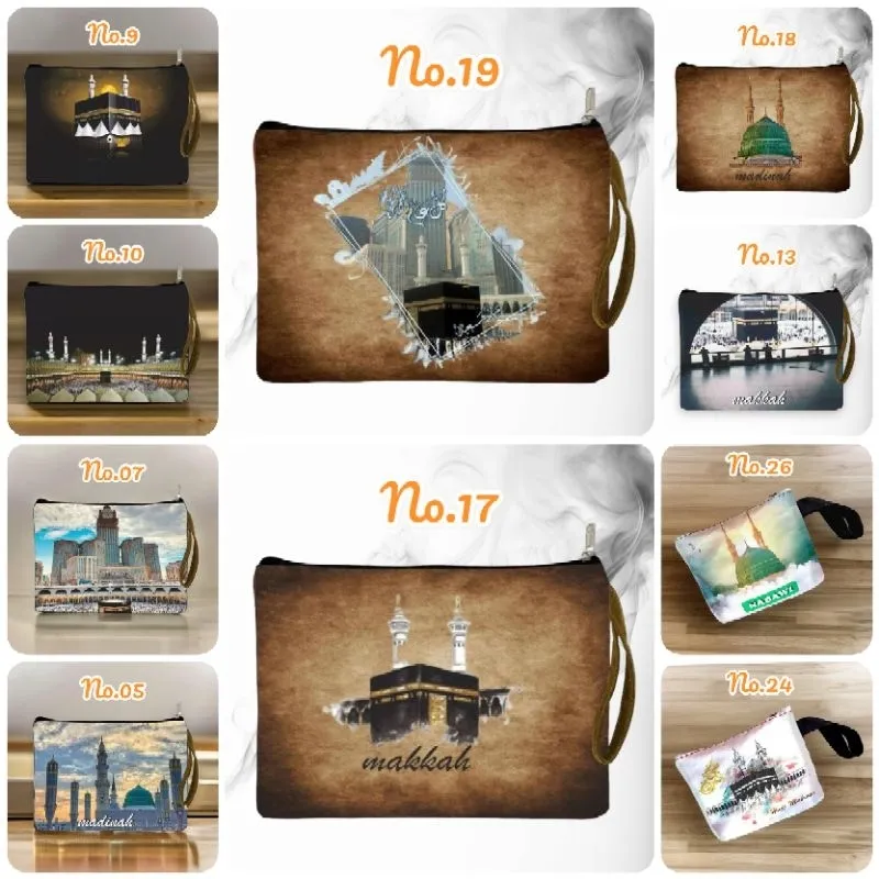 1 kodi Dompet Pouch Printing koin 19,5 x 16,5 cm Souvenir Oleh Oleh Haji Umroh
