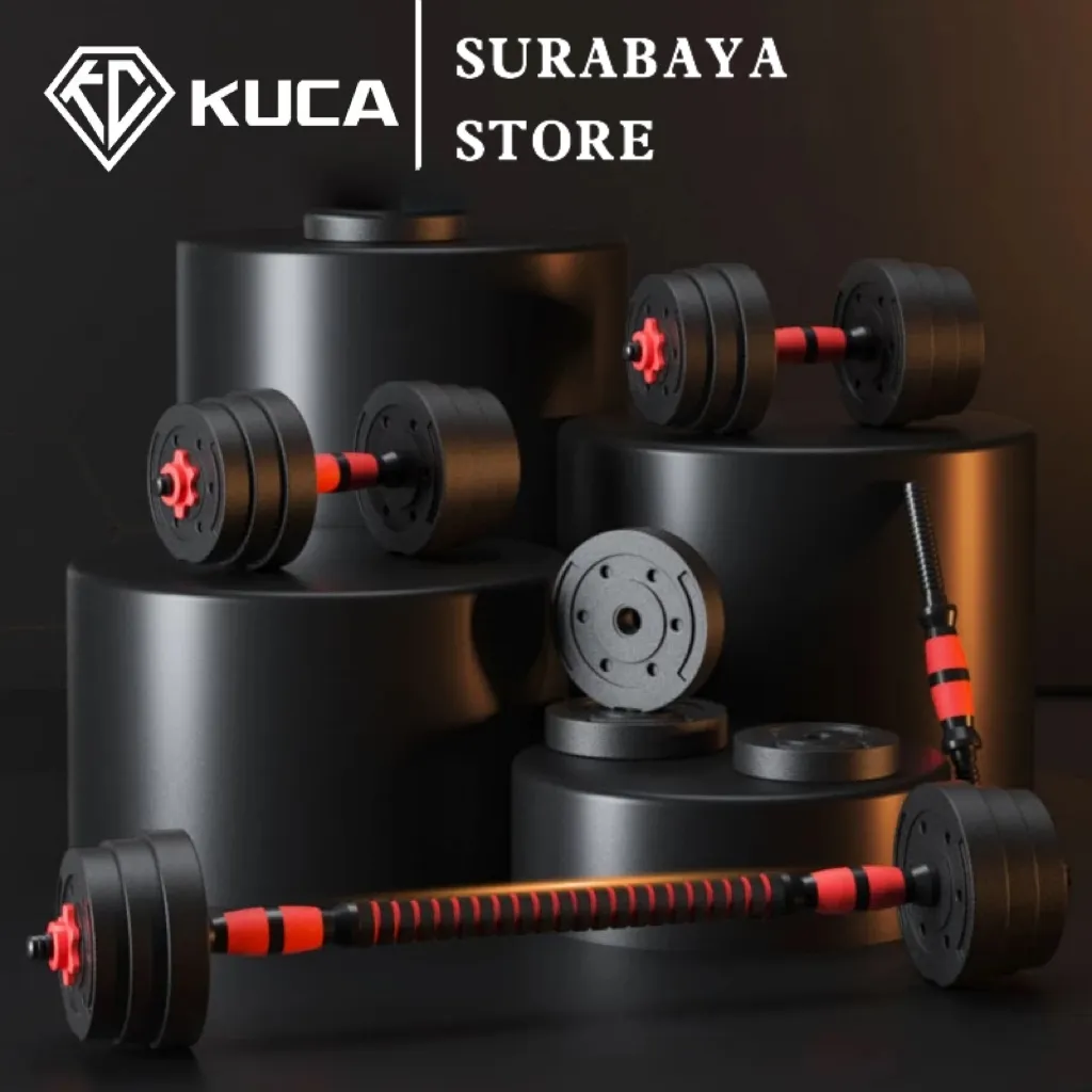 KUCA dumbell set 20/30/40kg Peralatan Fitness Barbel Set Dengan Perlindungan Lingkungan  Garansi lima tahun