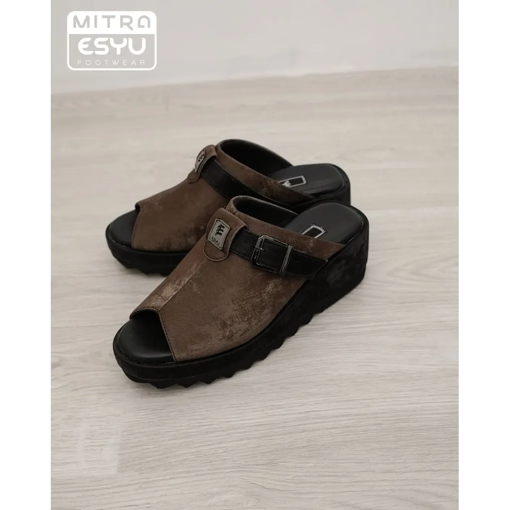 ESYUFOOTWEAR - INARKO COFFEE- SEPATU WEDGES
