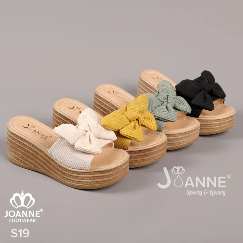 JOANNE FOOTWEAR Wedges Sandal Shoes Sepatu Wanita #S19 / S89