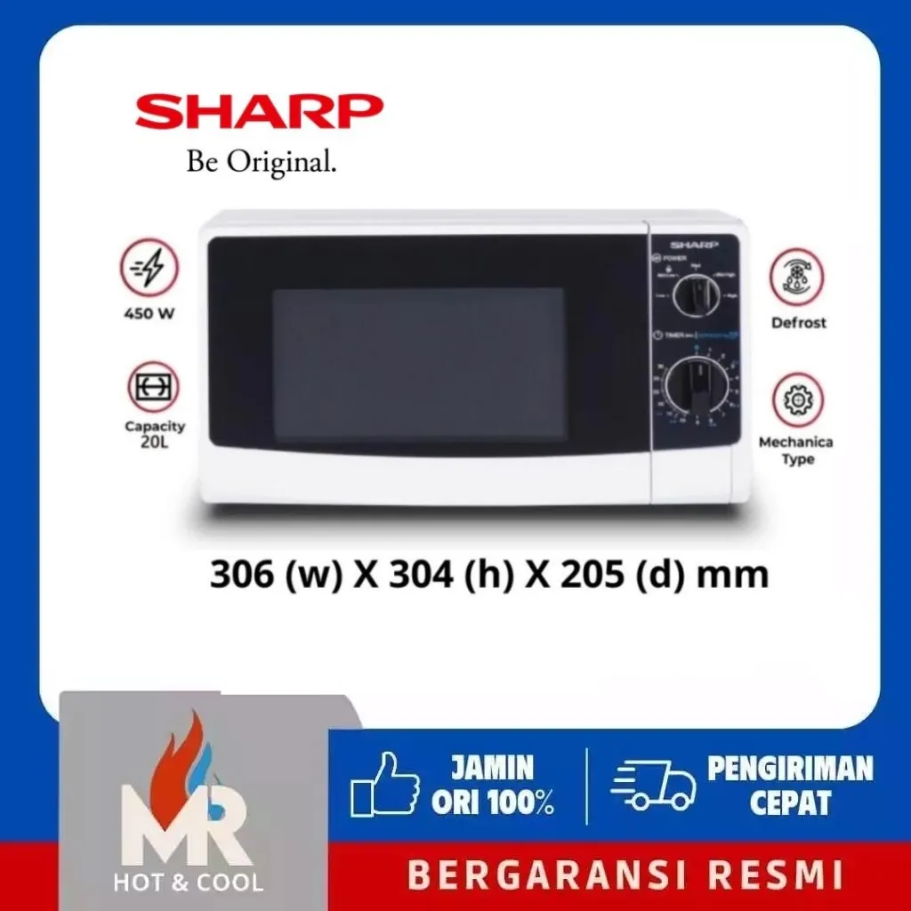 SHARP MICROWAVE R220MAWH / R220MA-WH - (20 LITER)