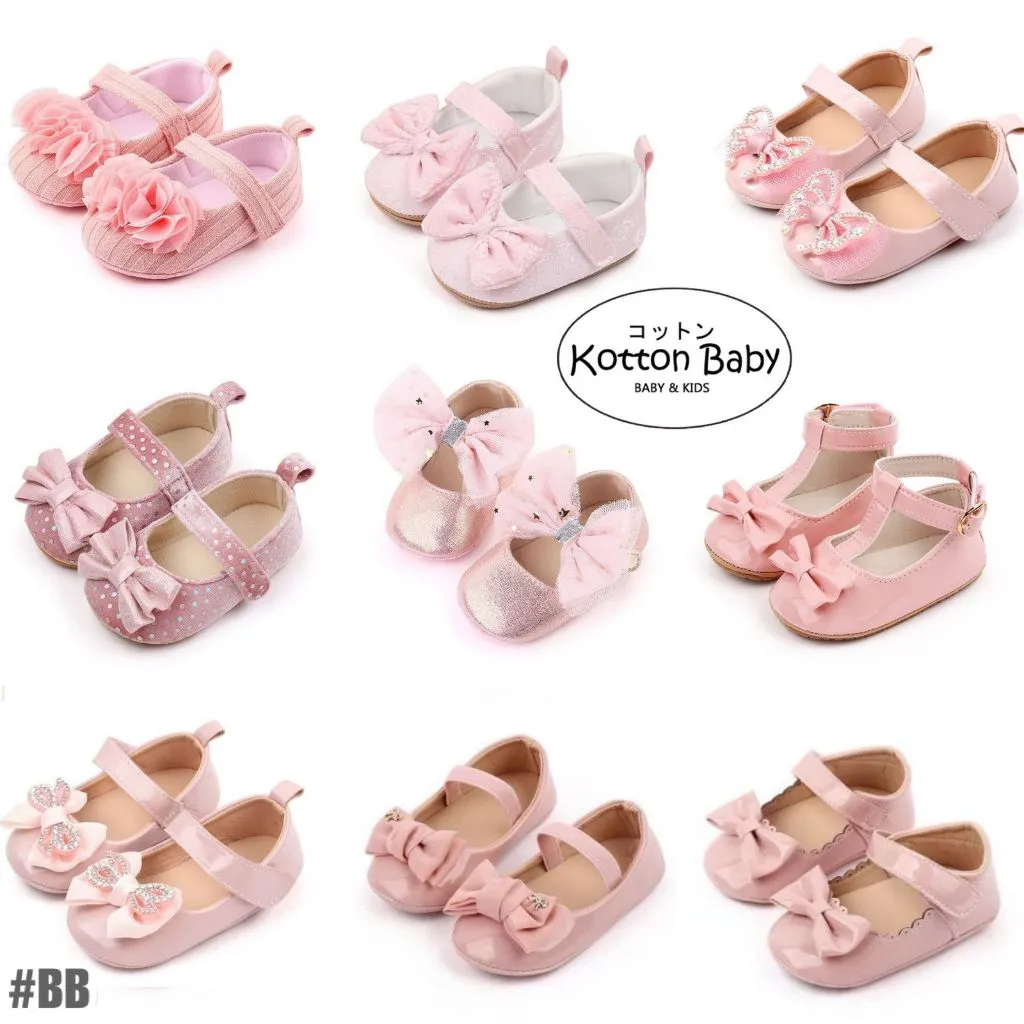 0-15 bln SEPATU BAYI PRREWALKER ANAK SHOES PEREMPUAN CASUAL GAUL YM kotton baby Catalog BB XGSS