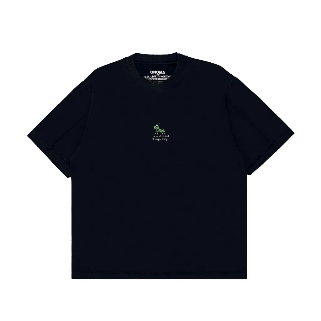 Onoma Katun Bangkok - Oversized Tshirt Mantis Black - Kaos