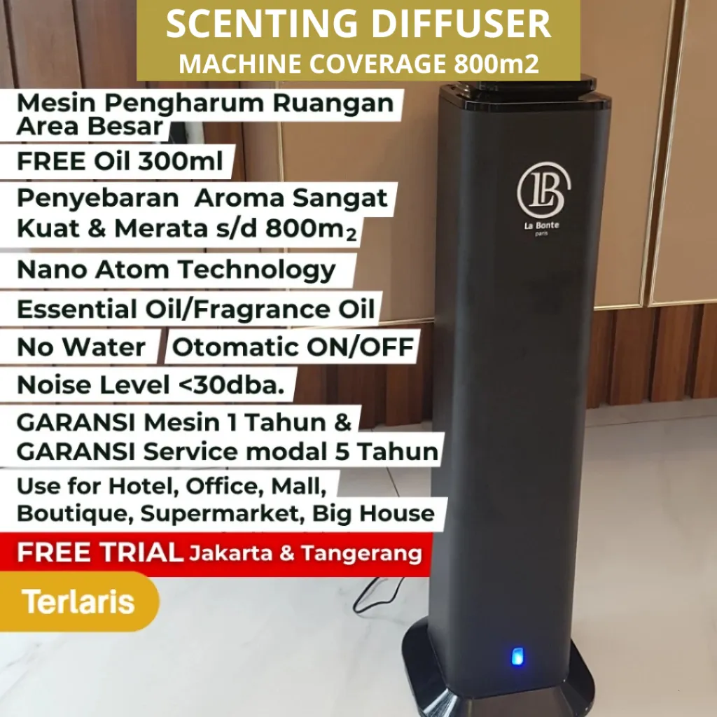 La Bonte Scenting Diffuser Machine Pengharum Ruangan Hotel Elektrik Otomatis Area Besar