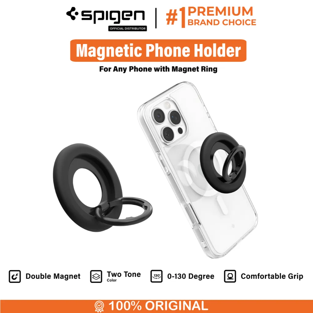 Phone Ring Holder Spigen Nano Pop MagFit Magnetic Stand HP Universal Multifungsi