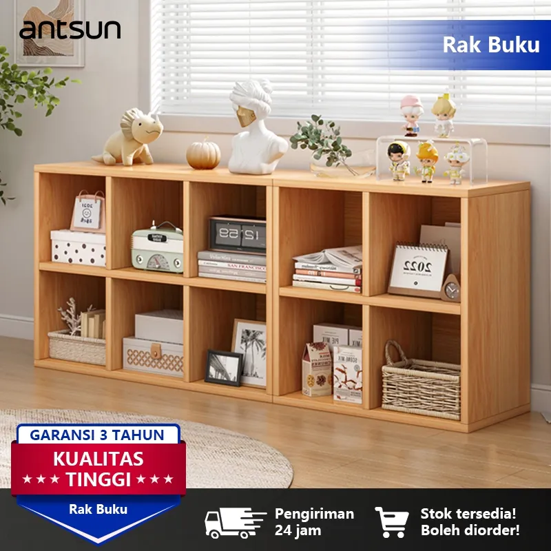 antsun-Rak Buku / Rak Pajangan / Rak Serbaguna / Rak Buku Minimalis / Rak Multifungsi Minimalis/Rak 6/8 Susun / Rak Susun Serbaguna