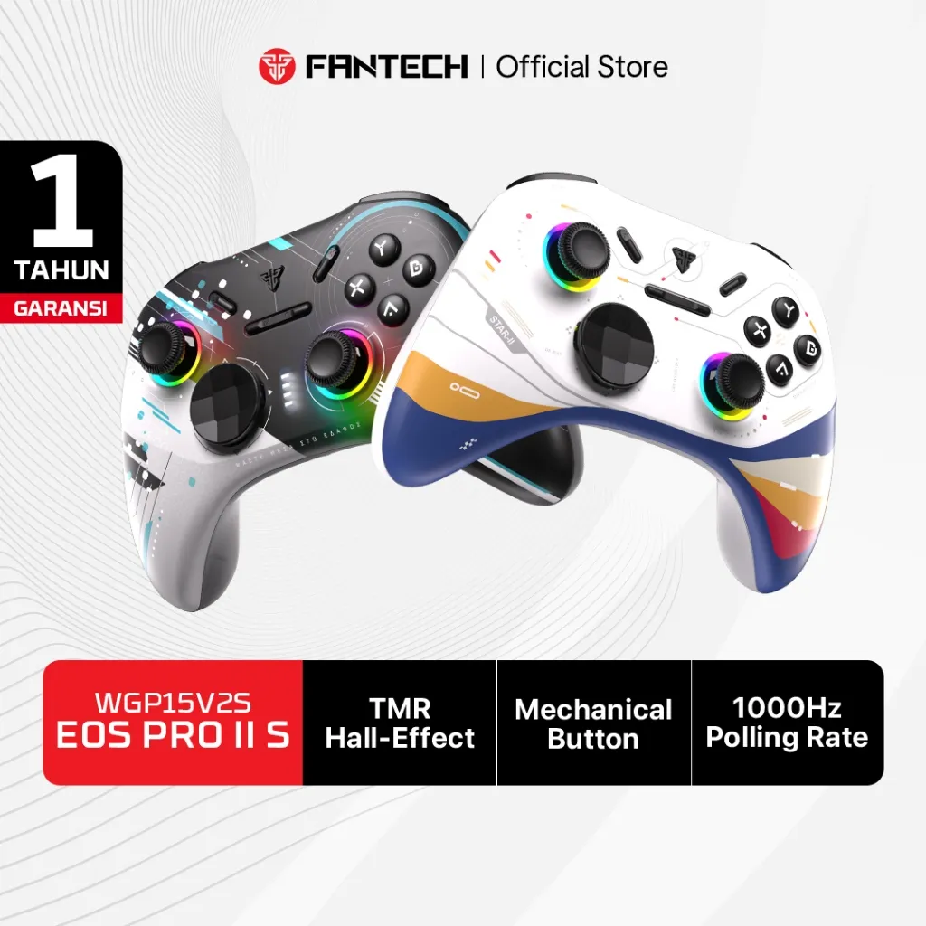 Fantech EOS PRO II S Gamepad HALL EFFECT mechanical Wireless Bluetooth Joystick PC Android IOS for Laptop PC WGP15V2S
