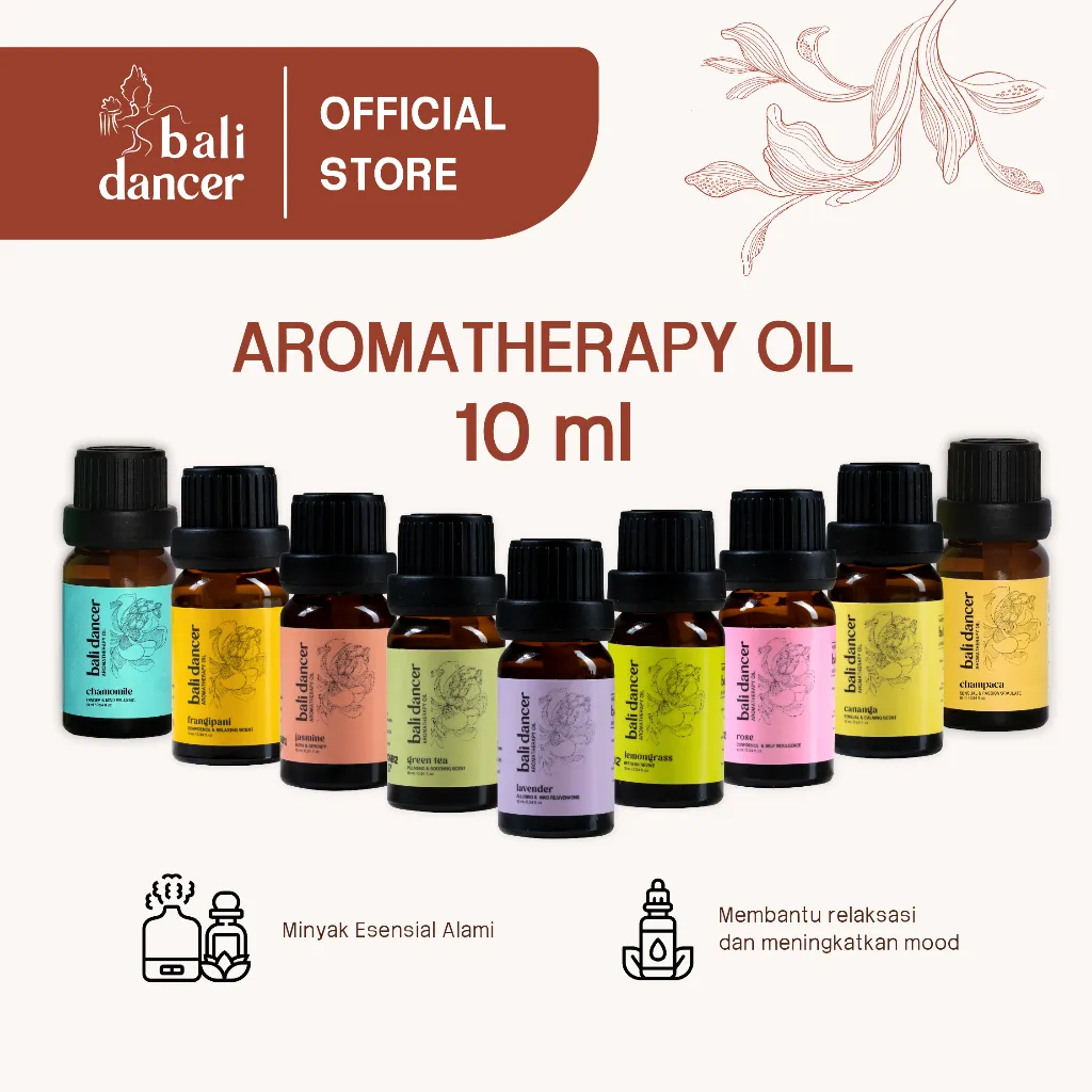 Bali Dancer -  Aromateraphy Oil 10ml | Minyak Essential Diffuser Pengharum Ruangan Aroma Alami Relaksasi Spa