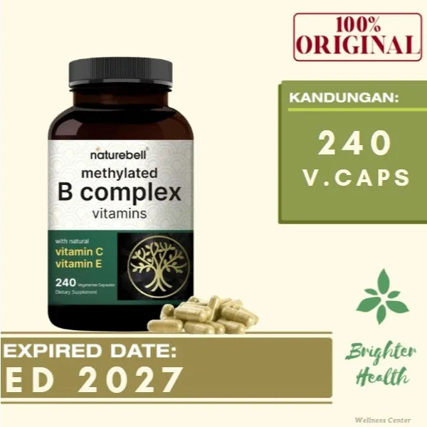 Naturebell Vitamin B Complex - 240 Veggie Capsules