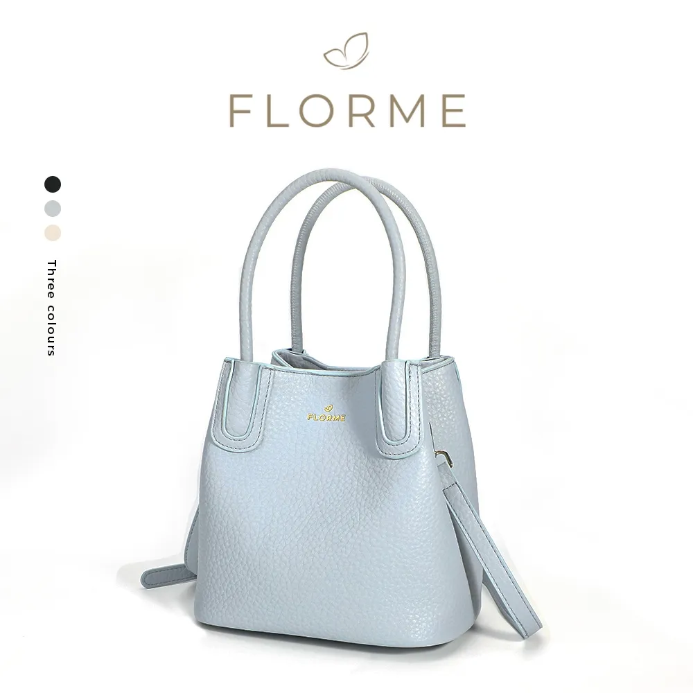 FLORME Bucket Bag Tas Selempang Korea Tas Bucket Cantik Tas Totebag Kerja Wanita 2025