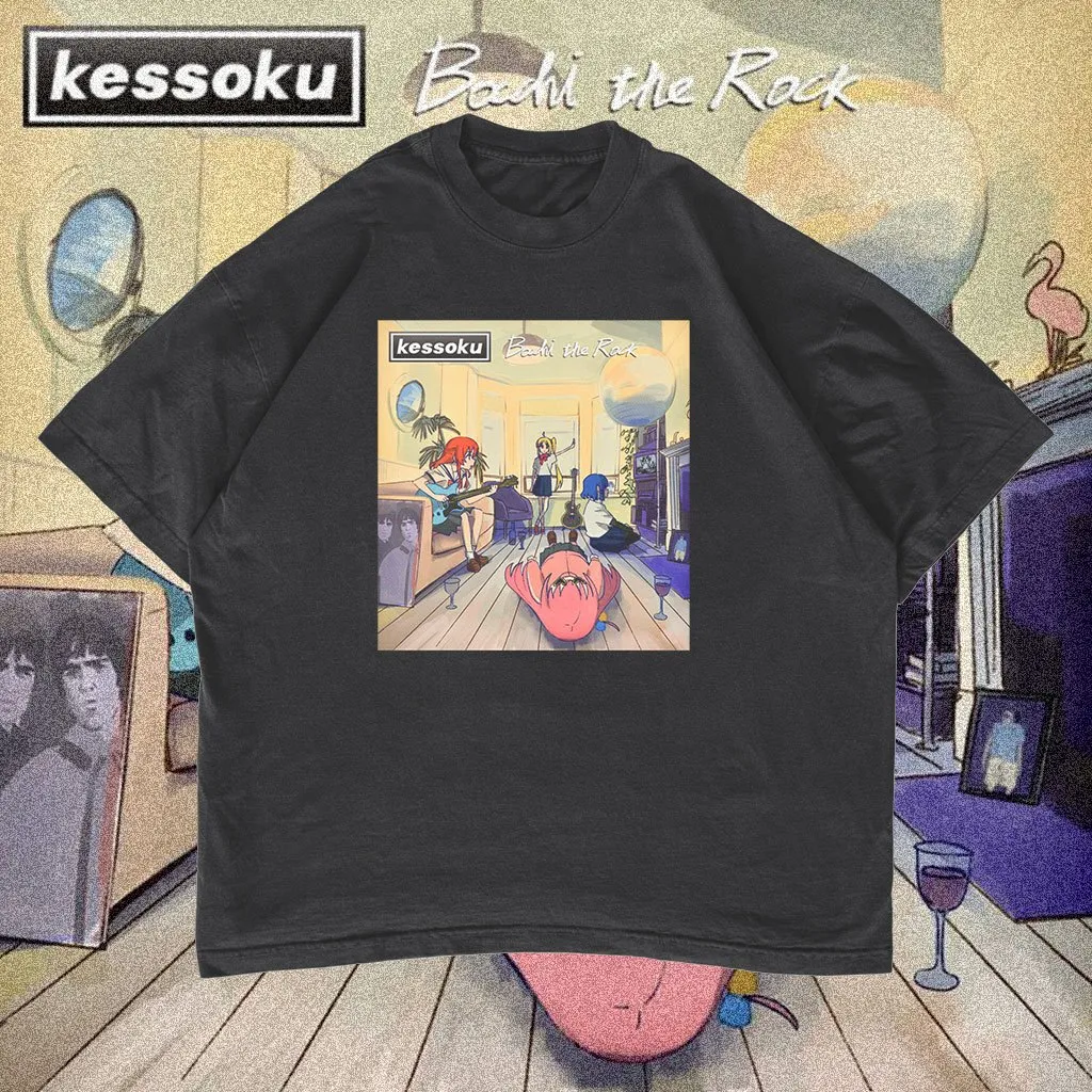 Bocchi the Rock Parodi Oasis Oversized T-shirt Anime #02