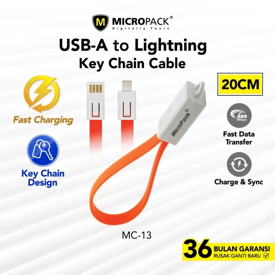 Micropack Lightning to USB 2.0 Cable - MC-13