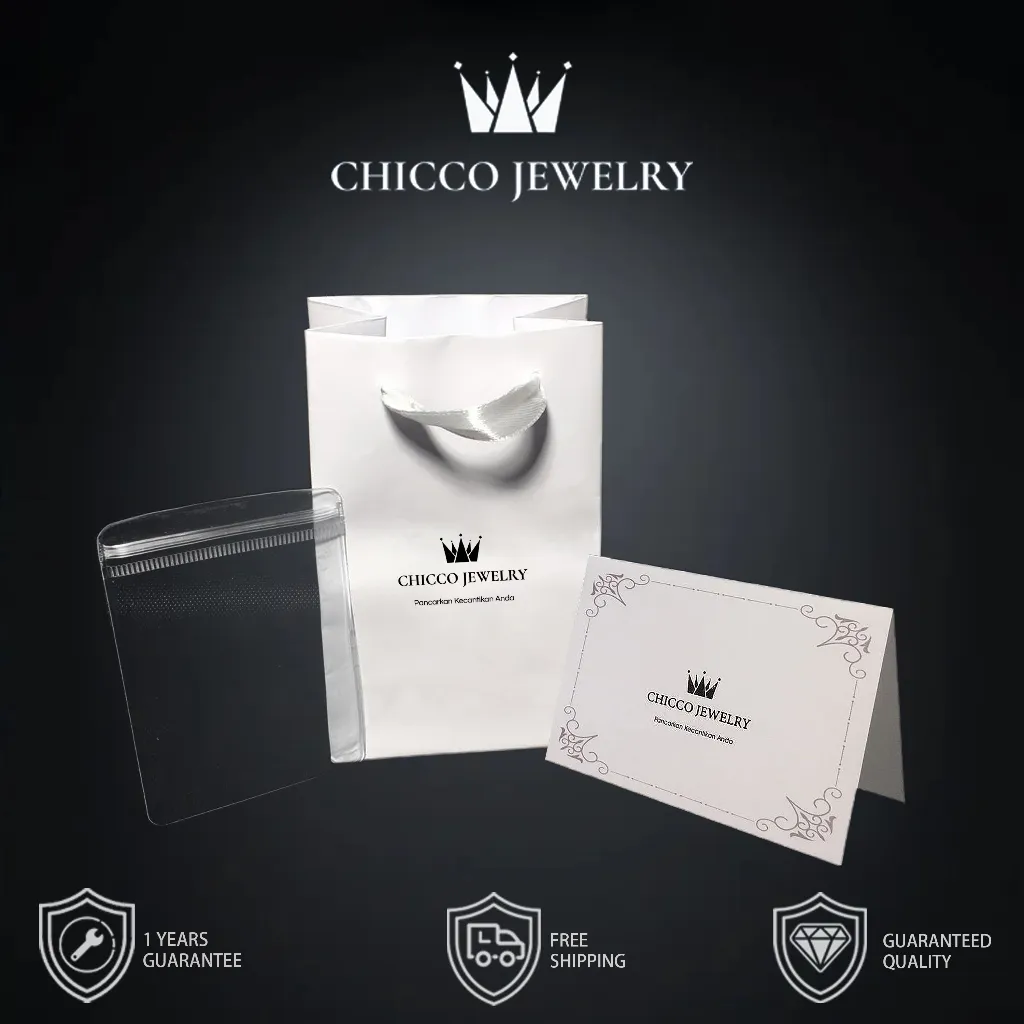 CHICCO Jewelry Tas Kertas Hadiah Perhiasan Kartu Ucapan dan Kantong Segel Pelindung Cincin Cocok untuk Ulang Tahun Pernyataan Cinta Hari Valentine Pernikahan Pertunangan COD 134