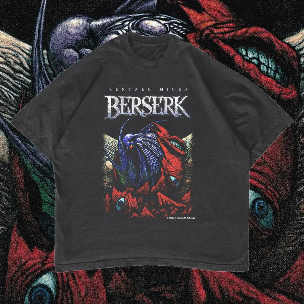 Kaos Anime Berserk Griffith Oversized T-shirt Vintage #01