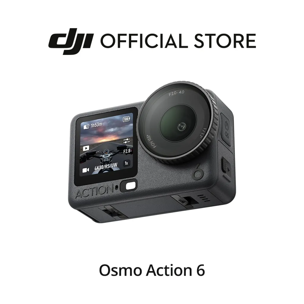 DJI Osmo Action 6 - Action Camera 1/1.1-Inch Square Sensor | 50GB Built-in Storage