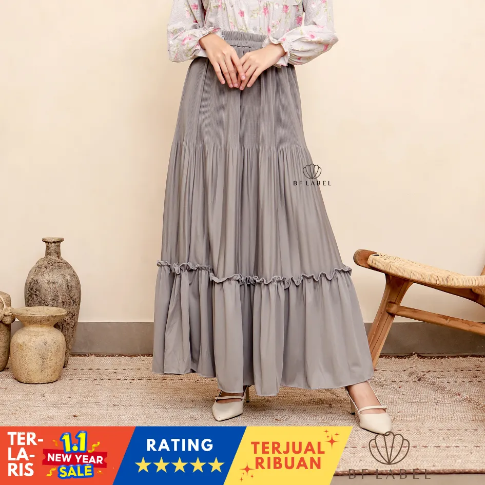 BF Label - TUTU SKIRT | Rok Plisket Wanita Lidi Tutu Best Seller | Pleated Skirt | Rok Plisket Murah